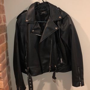 Faux Zara leather jacket